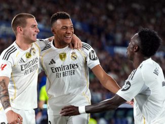 Real Madrid ganó con gol de Mastantuono y doblete de Mbappé