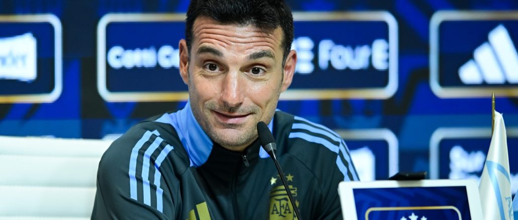 Lionel Scaloni en conferenciad de prensa Lionel Scaloni habló sobre la posible despedida de Lionel Messi