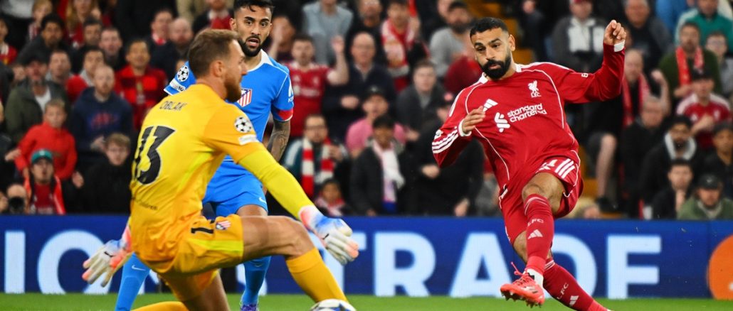 Mohamed Salah se convirtió en el décimo máximo goleador de Champions