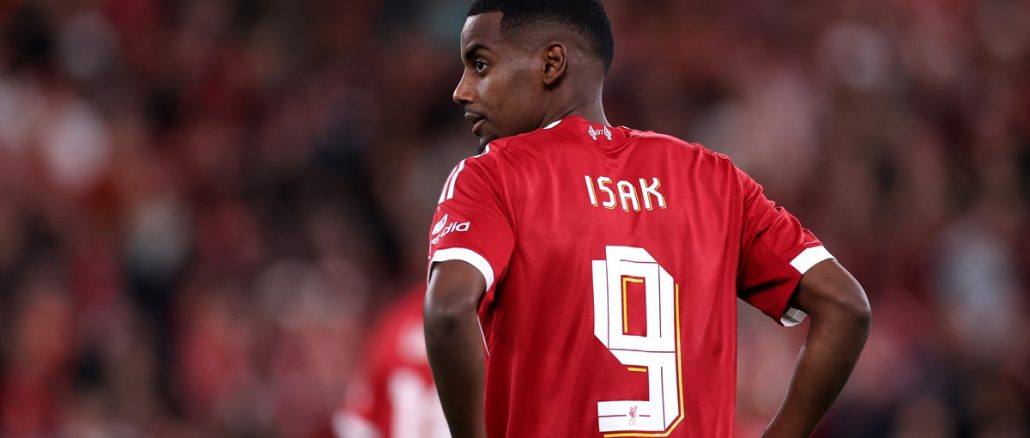 Alexander Isak hizo su debut con Liverpool
