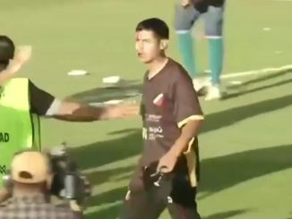 Piñas entre hinchas y jugadores de Deportivo Maipú