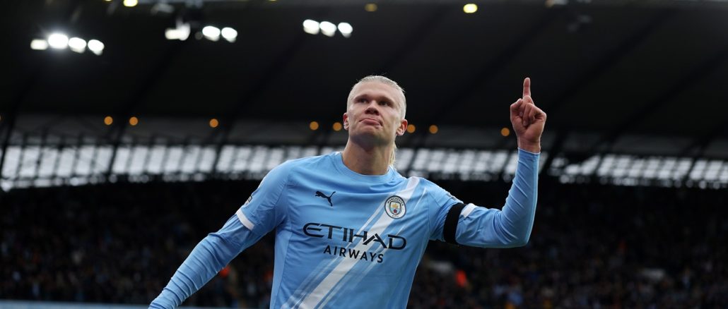 Erling Haaland en el derbi de Manchester Erling Haaland estiró diferencias en el Derbi de Manchester