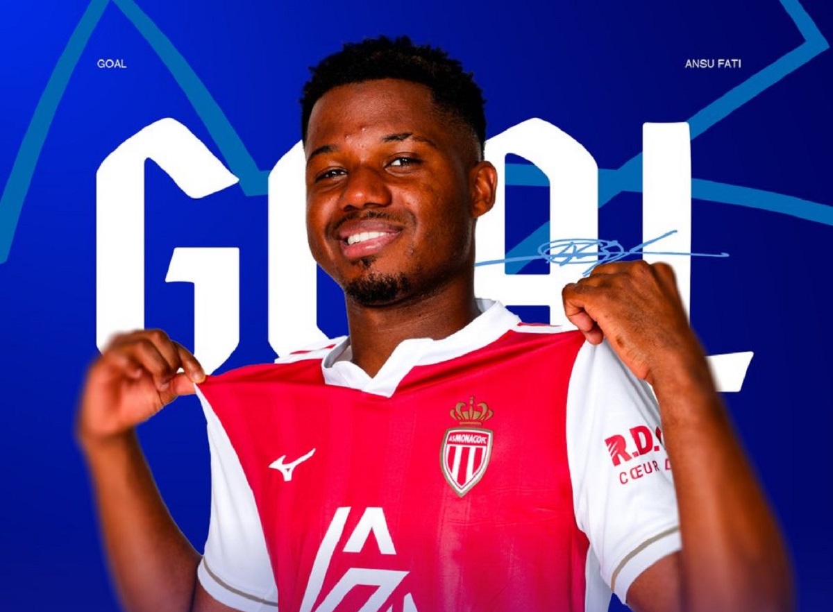 Ansu Fati convirtió un gol en su debut con Monaco