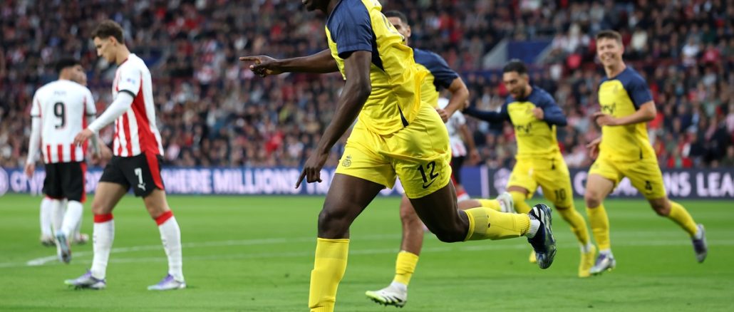 Promise David anotó el 1 a 0 parcial de Union St Gilloise sobre PSV en Champions League PSV recibió el primer gol de la temporada por segunda Champions consecutiva