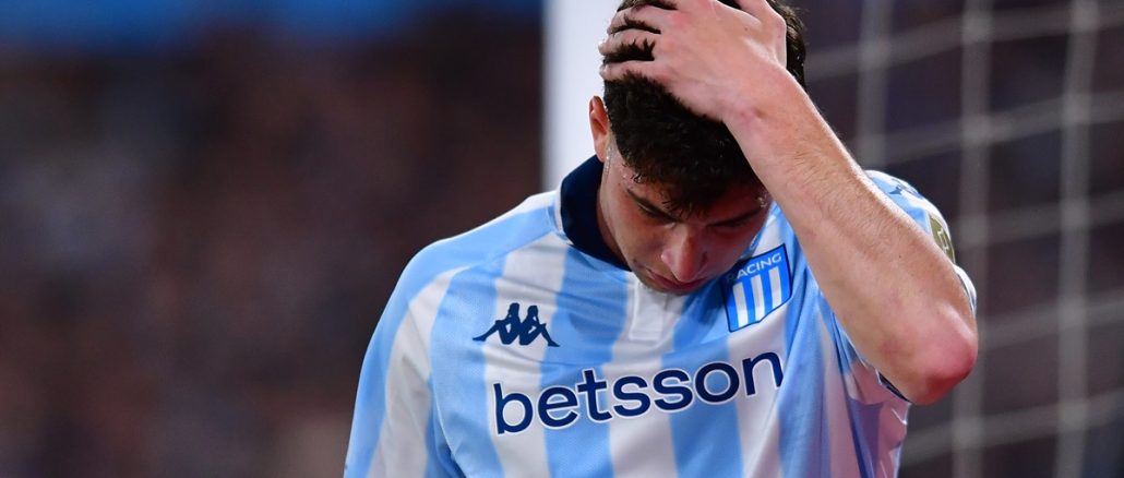 Nardoni está desgarrado y Racing lo pierde para el clásico