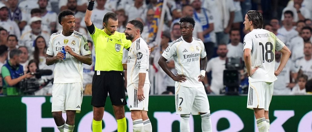 ¡Insulto y cabezazo! La infantil expulsión de Dani Carvajal en Real Madrid ante Marsella