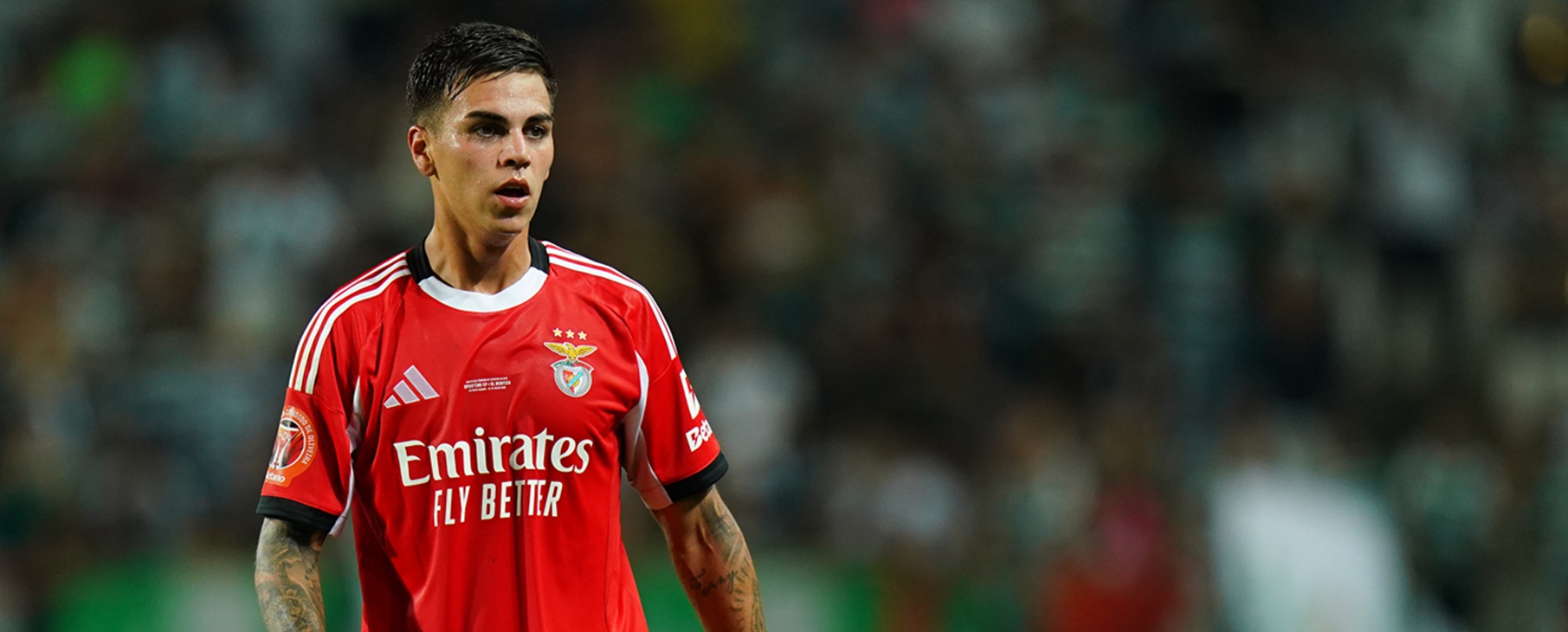 Enzo Barrenechea hizo su primer gol en Benfica y Champions League