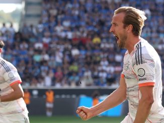 Harry Kane marcó su gol 50 en Bundesliga