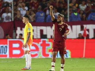 Venezuela se adelantó a Colombia en un furioso comienzo de partido