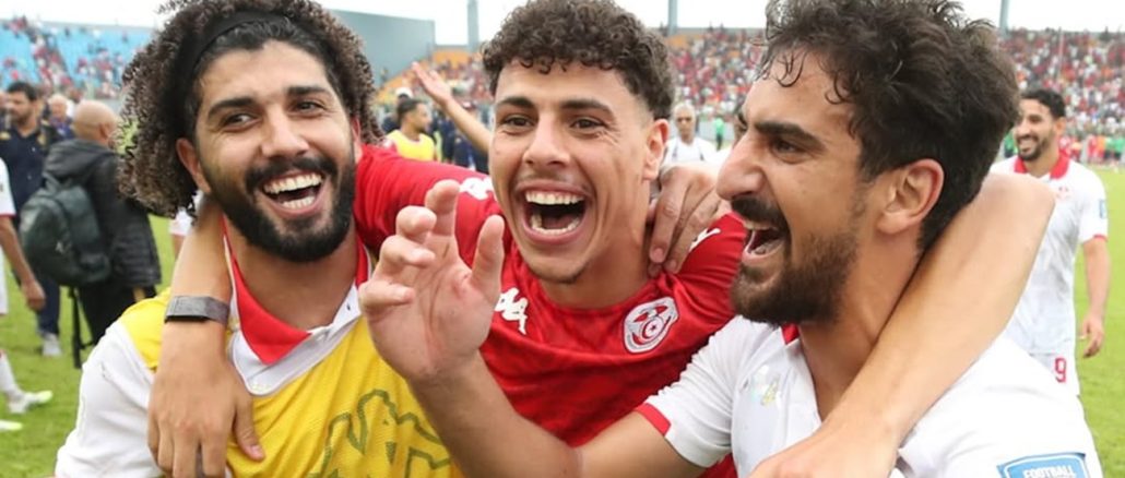 Festejos de Túnez clasificada al Mundial 2026 La definición de las Eliminatorias Africanas al Mundial 2026