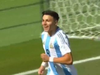 Alejo Sarco adelantó a Argentina ante Nigeria