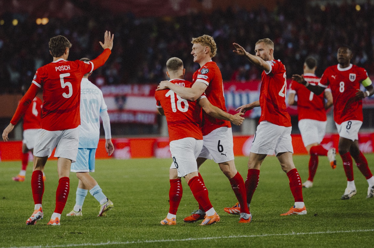 Austria le dio una paliza por 10 a 0 a San Marino por eliminatorias