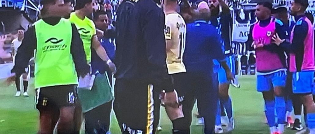 Primer tiempo caliente entre Gimnasia de Jujuy y Deportivo Madryn