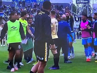 Primer tiempo caliente entre Gimnasia de Jujuy y Deportivo Madryn