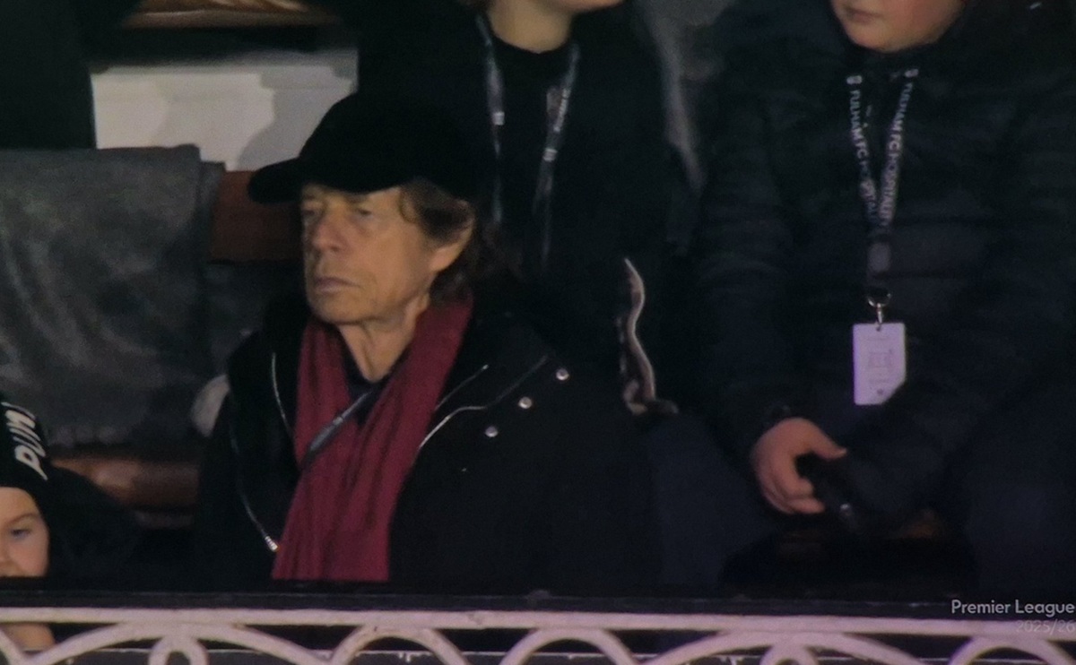 Mick Jagger presente en Fulham vs Arsenal