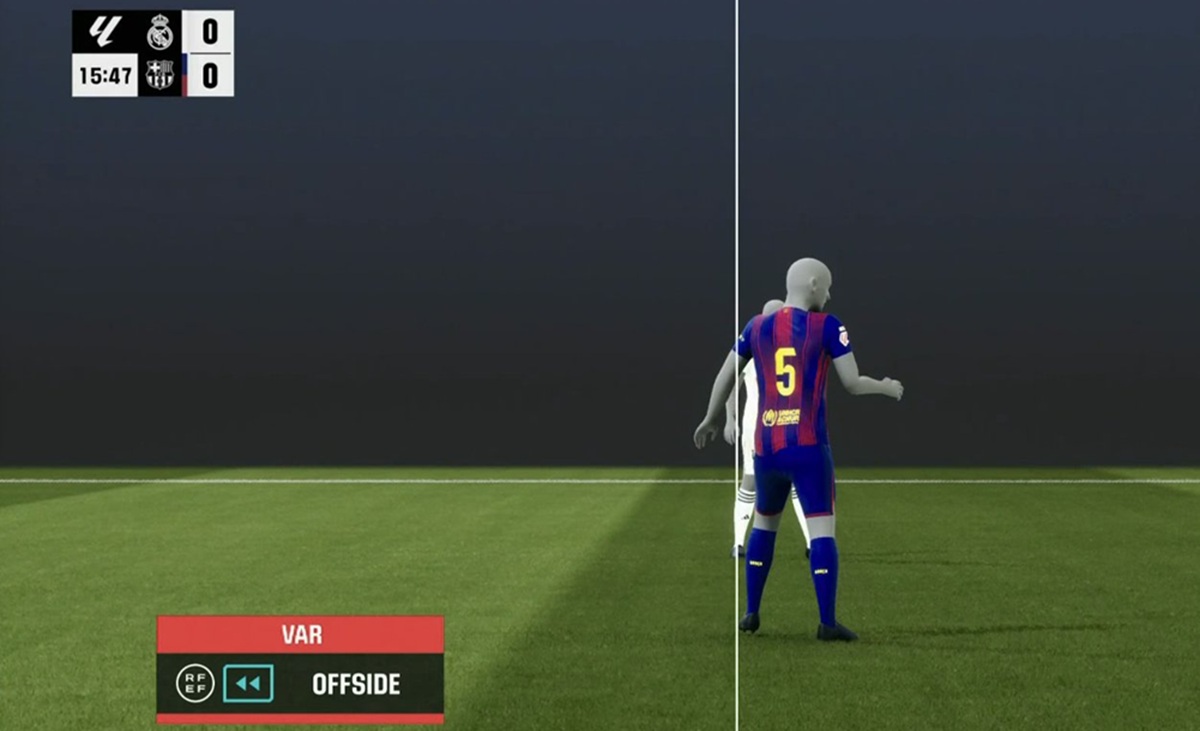 Ni siquiera por un dedo: el increíble fuera de juego que anuló un golazo de Mbappé en El Clásico