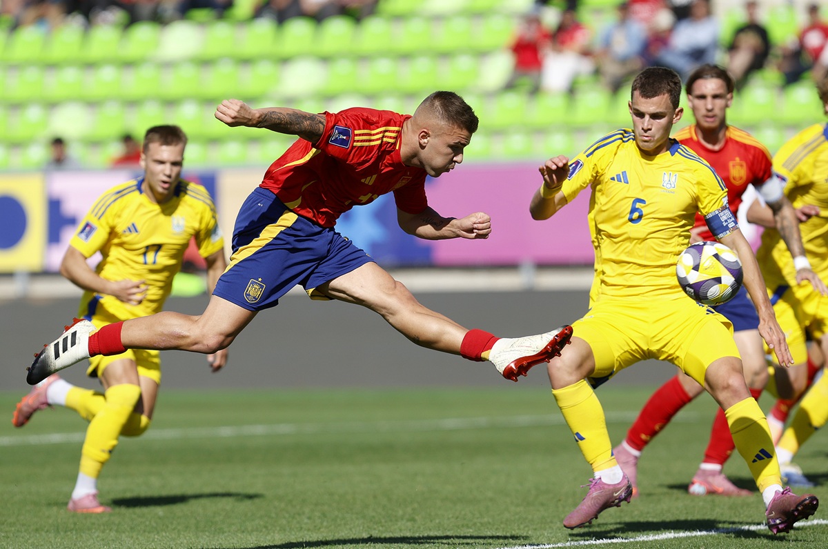 Pablo García, delantero de Betis, adelantó a España en el Mundial Sub-20