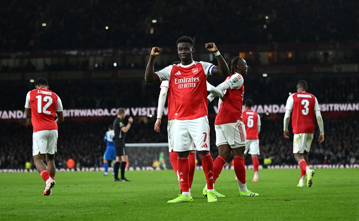 Arsenal avanzó en EFL Cup venciendo a Brighton