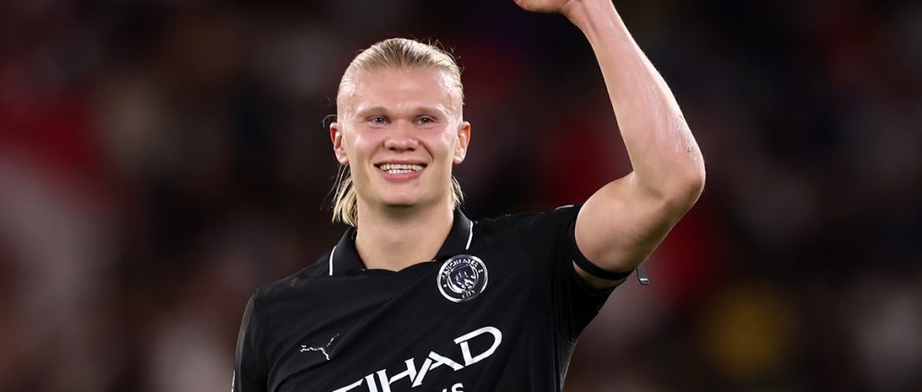 Erling Haaland lleva 52 goles en 50 partidos de Champions League Erling Haaland marcó un doblete y entró al top 10 en Champions League