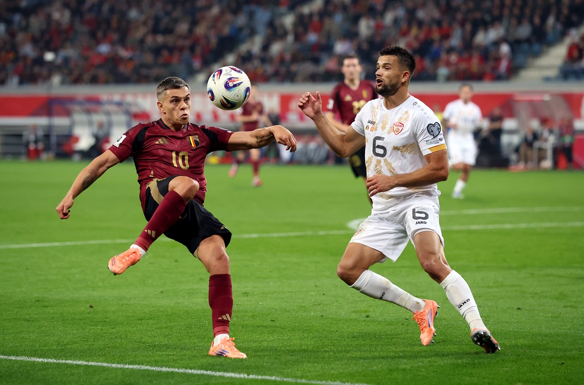 Macedonia del Norte sumó un 0 a 0 milagroso ante Bélgica por eliminatorias