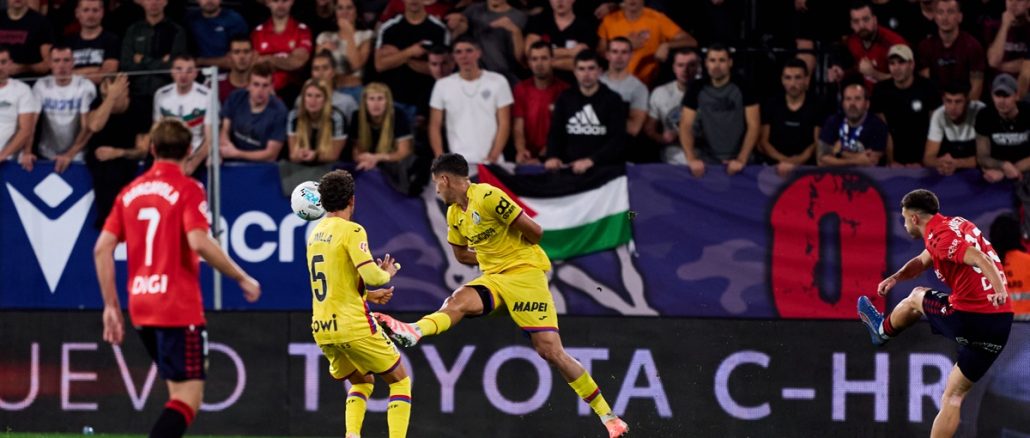 Apoyo de Osasuna a Palestina en su agónica victoria ante Getafe