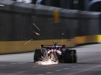 Colapinto no tuvo un buen viernes en Singapur y fue decimonoveno