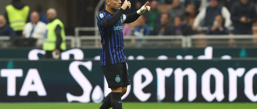 Lautaro Martínez alcanzó a Abel Balbo entre los goleadores de Serie A