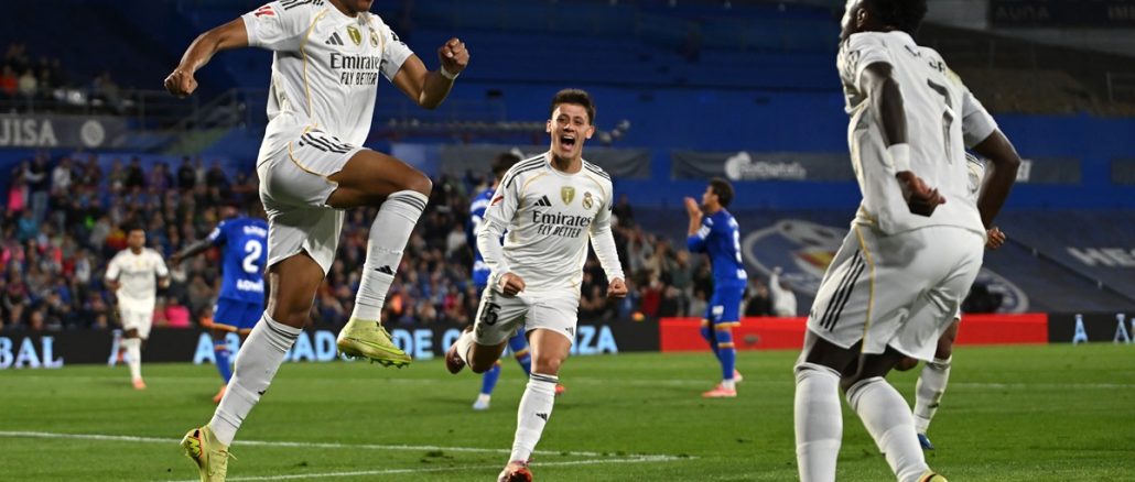 Real Madrid venció a Getafe con gol de Mbappé y sigue en lo más alto