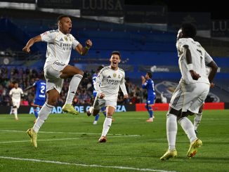 Real Madrid venció a Getafe con gol de Mbappé y sigue en lo más alto