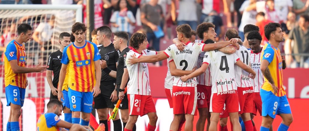 Girona venció a Valencia y gritó triunfo por primera vez