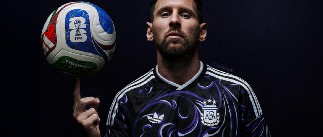 messi-alternativa Se filtra una polémica camiseta alternativa de la Selección Argentina para el Mundial 2026