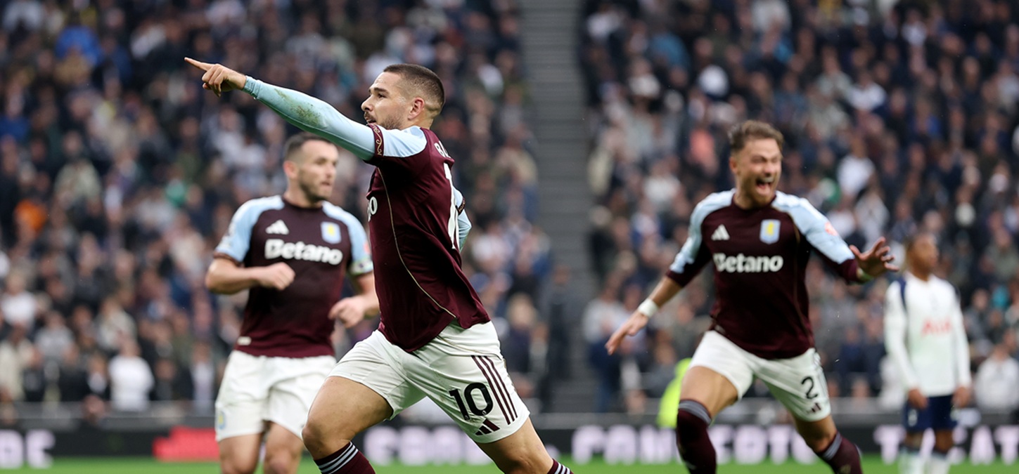 Aston Villa estiró su racha triunfal remontando ante Tottenham en Londres