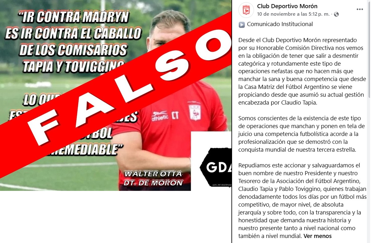 Descargo Deportivo Morón
