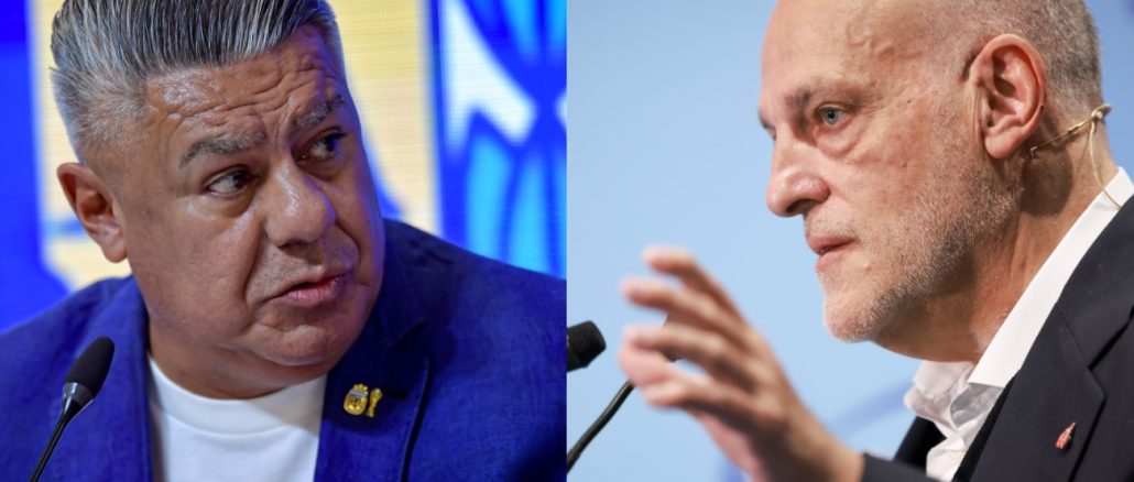 Arnold Jerocky/Marcelo Endelli - Getty Images Chiqui Tapia apuntó contra Javier Tebas