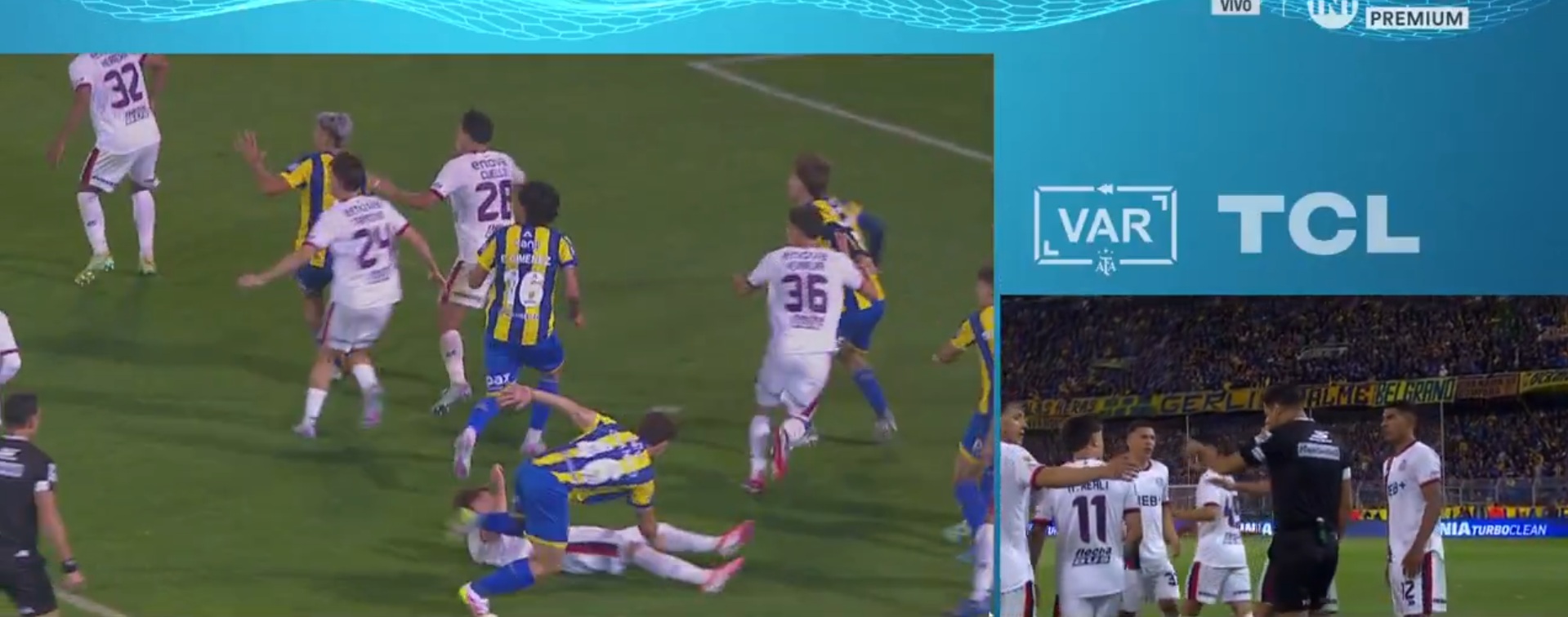 Gol anulado a Rosario Central ante San Lorenzo