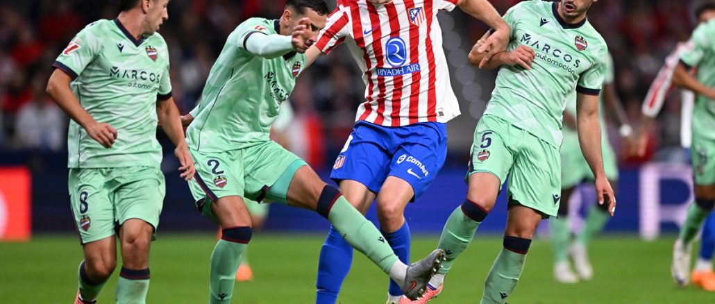 Fue 3 a 1 con doblete de Antoine Griezmann. Atlético Madrid derrotó a Levante y logró su cuarta victoria al hilo en La Liga