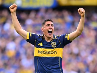 Miguel Merentiel estiró la diferencia para Boca: es el cuarto gol en seis Superclásicos jugados.