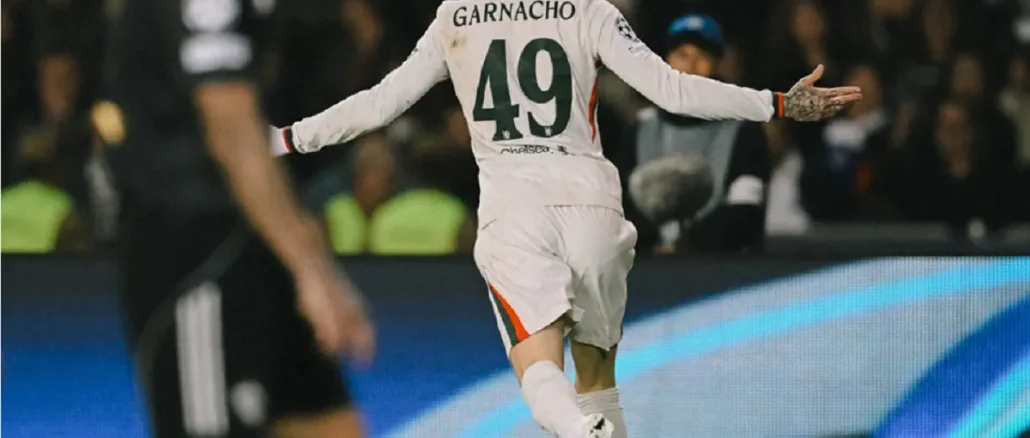 garnacho Garnachó entró en el segundo tiempo y anotó su primer gol para Chelsea en la Champions League
