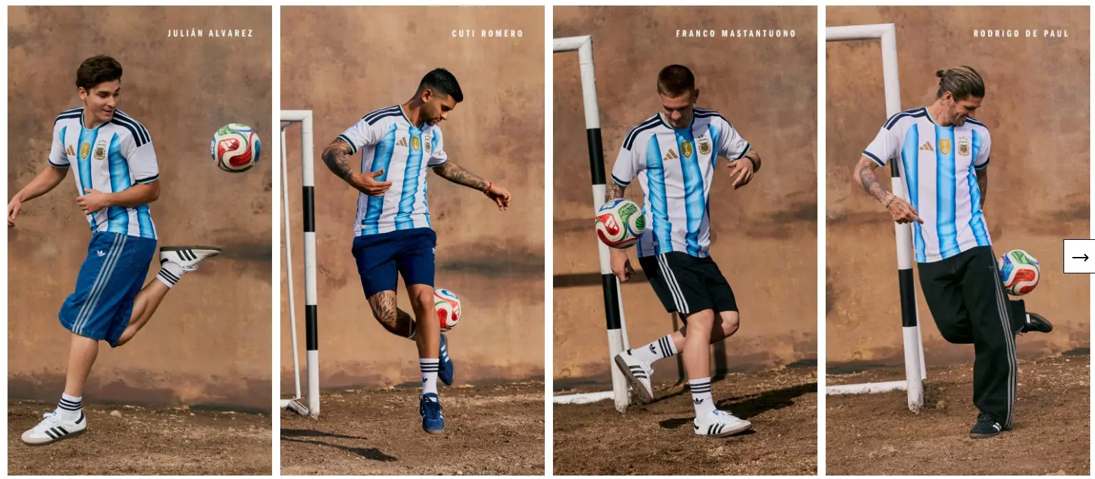 Adidas lanzó la colección completa de la Selección Argentina: remeras, camperas, buzos y pantalones
