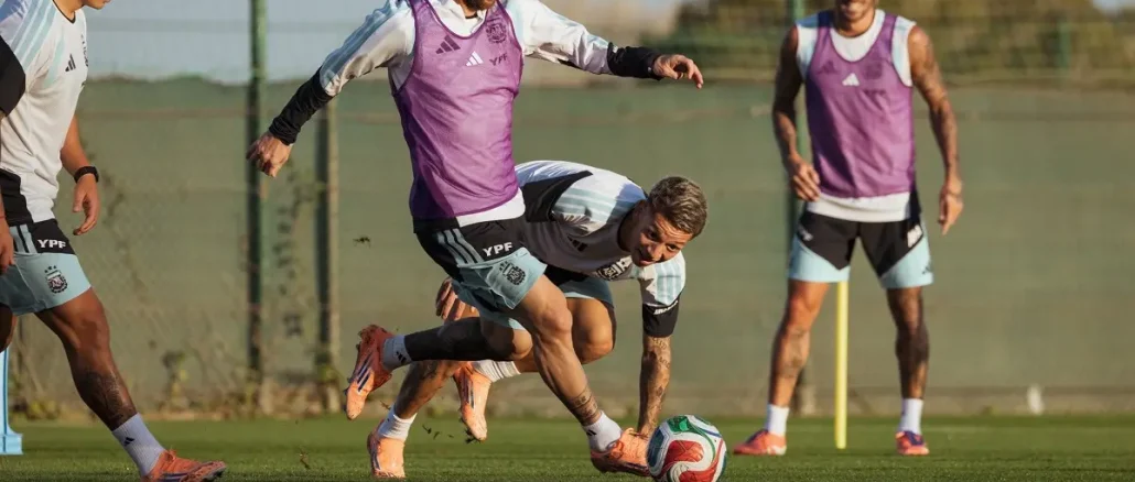 lionel-messi-practica-argentina Locura total y estadio repleto en Elche para ver el entrenamiento de Argentina y a Lionel Messi