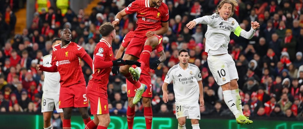 En Inglaterra jugaron 4 veces con 2 triunfos por lado. Liverpool y Real Madrid con historial igualado en Anfield