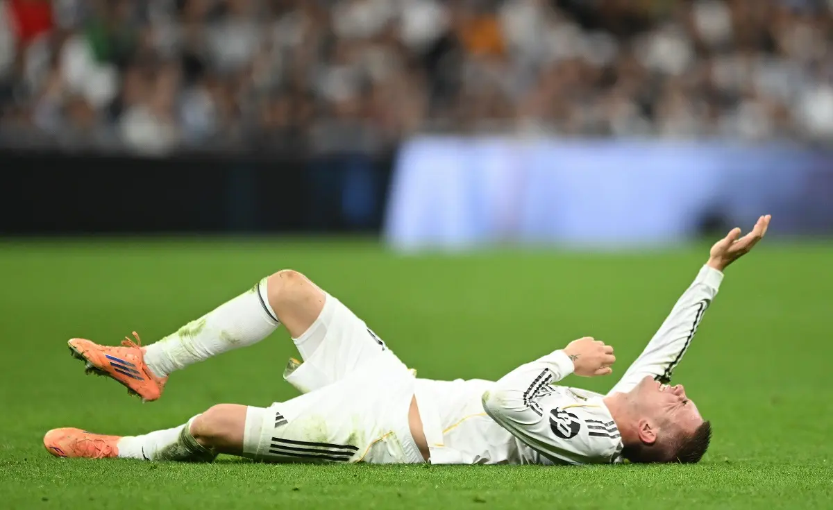 Franco Mastantuono, lesionado y baja para el partido del Real Madrid ante Liverpool