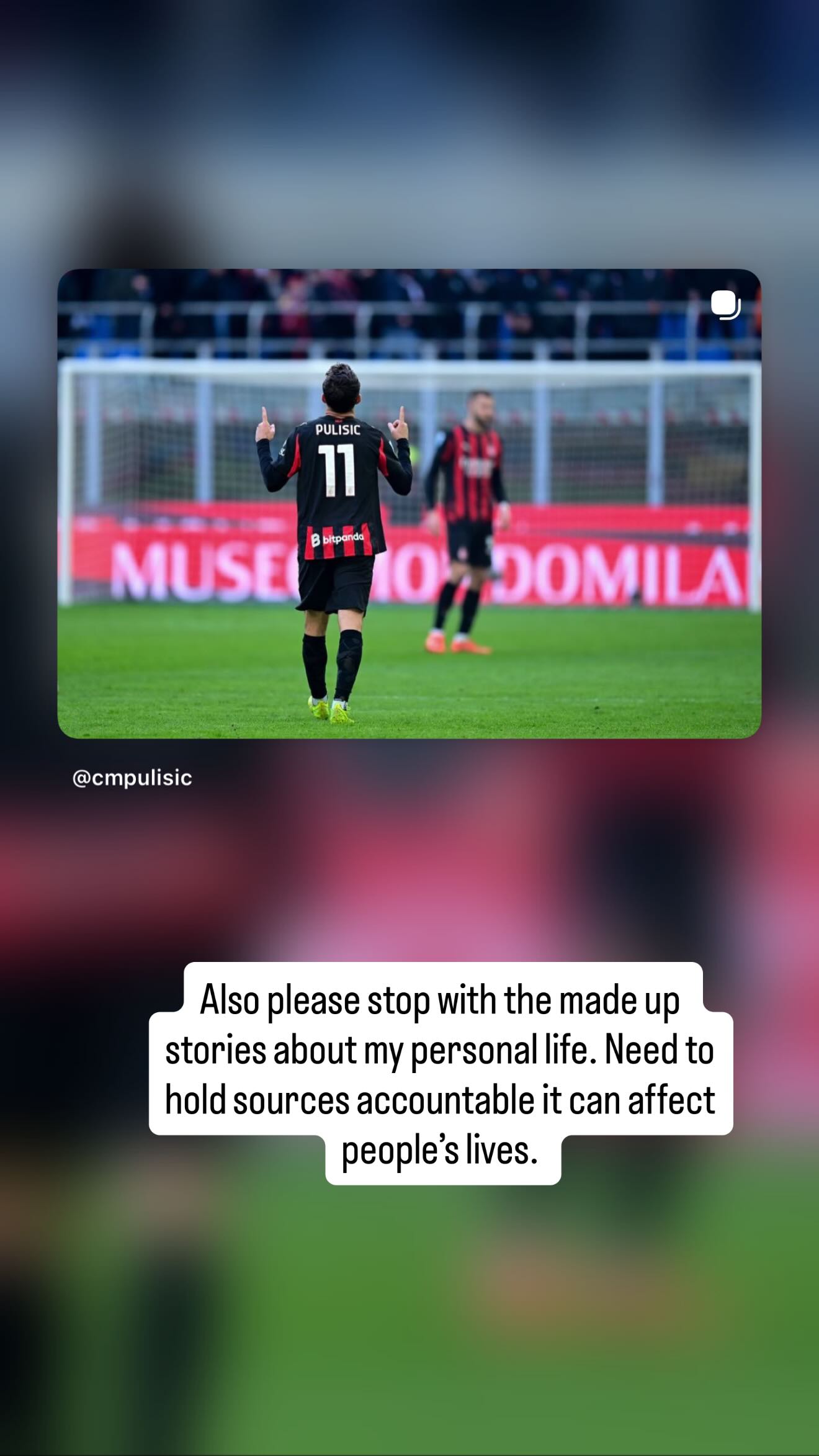 Christian Pulisic en Instagram