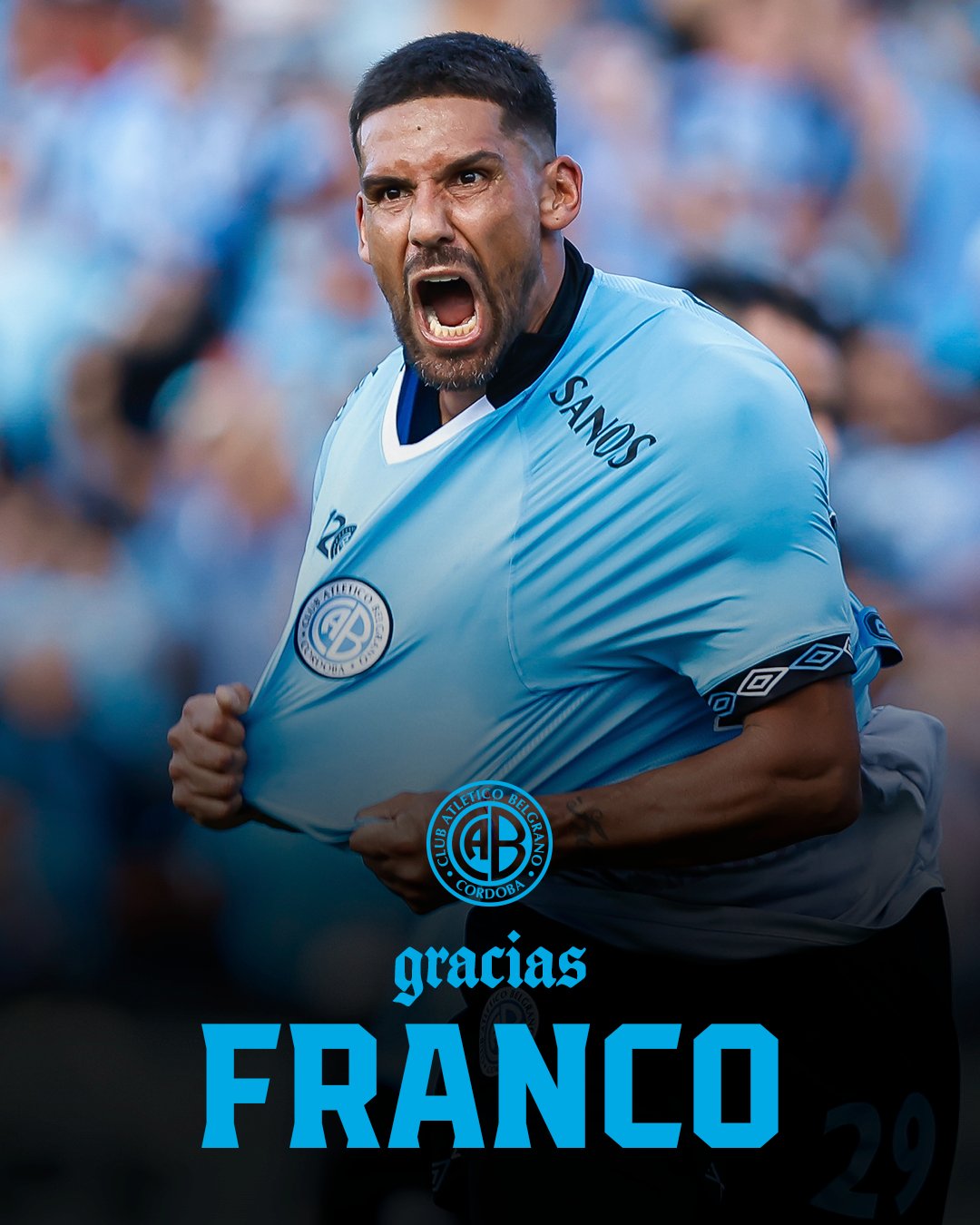 Belgrano hizo oficial la desvinculación de Franco Jara