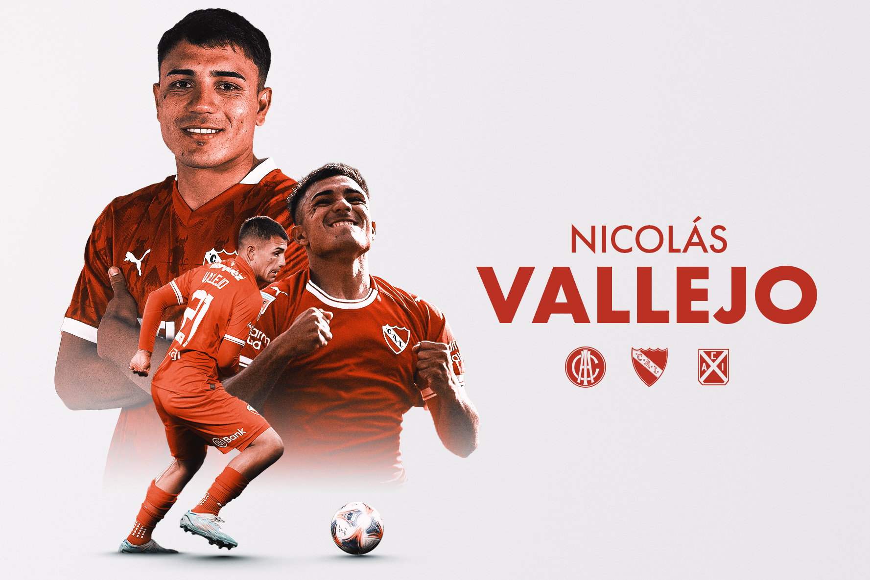 Independiente hizo oficial la venta de Nicolás Vallejo al fútbol mexicano