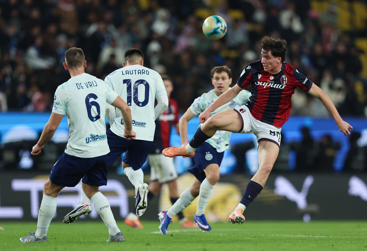 Por penales, Bologna eliminó a Inter y jugará la final de la Supercopa de Italia