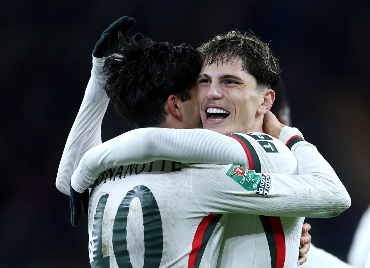 Alejandro Garnacho marcó en EFL Cup su primer doblete con Chelsea