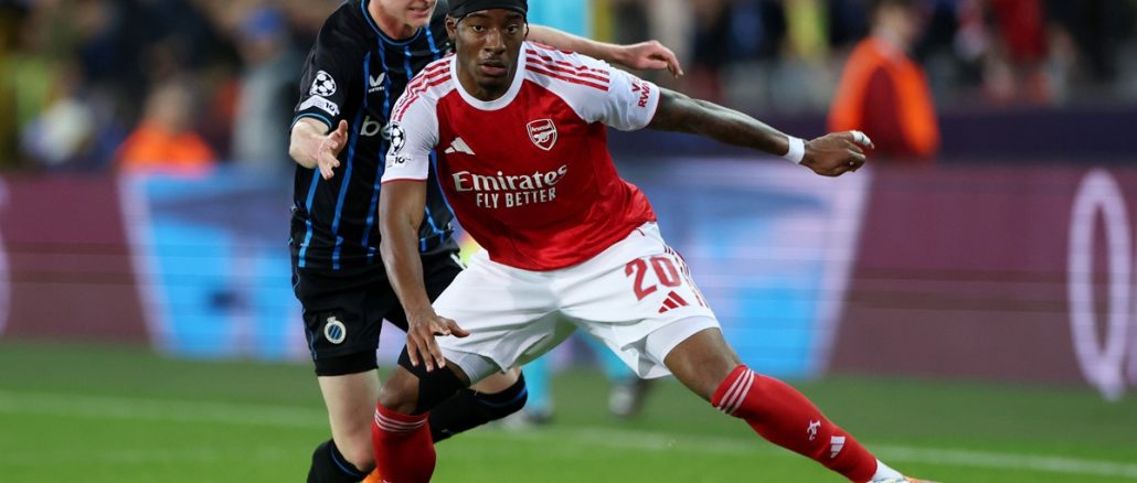 Golazo de Madueke para Arsenal en Champions League