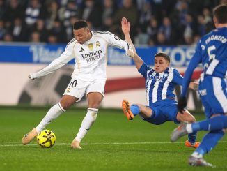 Fue 2 a 1 con goles de Kylian Mbappé y Rodrygo en Mendizorroza. Real Madrid sufrió y volvió al triunfo ante Alavés