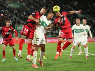 Los Ilicitanos se impusieron por 4 a 0 en casa. Elche cerró el 2025 con una gran goleada sobre Rayo Vallecano